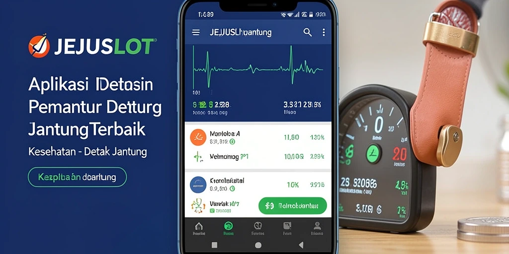 Antarmuka JEJUSLOT menampilkan pemantauan detak jantung yang akurat dan informatif.