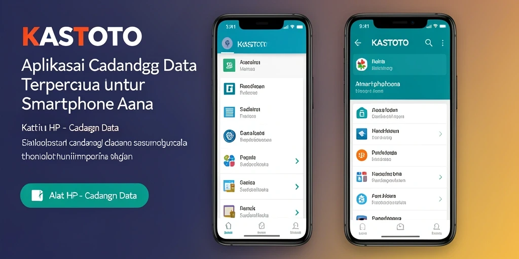 Antarmuka <strong>KASTOTO</strong> menampilkan fitur cadangan data yang mudah digunakan.
