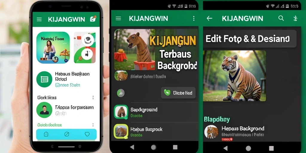 Tampilan antarmuka KIJANGWIN saat menghapus background foto.