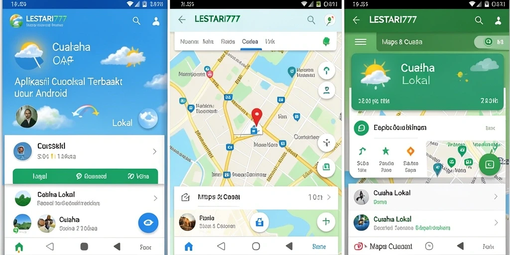 Antarmuka LESTARI777 menampilkan informasi cuaca lokal secara jelas dan informatif.