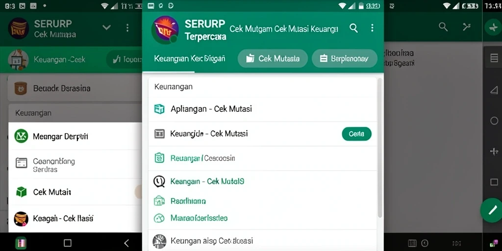 Tampilan antarmuka SERURP yang sederhana dan informatif.