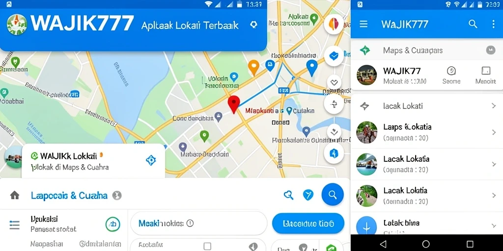 Tampilan antarmuka aplikasi WAJIK777 yang user-friendly dan informatif.